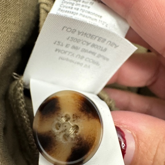 Molly Bracken La Collection Premium Linen Blend Shorts Khaki - Picture 8 of 10